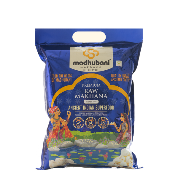 Premium Raw Makhana — Blue (4+ Sutta)