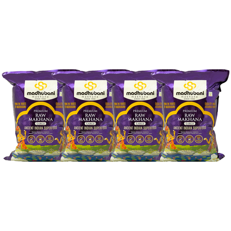 Premium Raw Makhana — Purple (5+ Sutta)