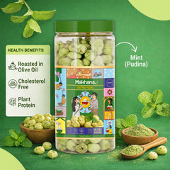 Chatpata Pudina Roasted Makhana (Olive Oil Roasted)