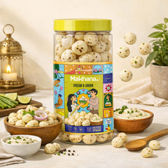 Cream & Onion Roasted Makhana (Olive Oil Roasted)