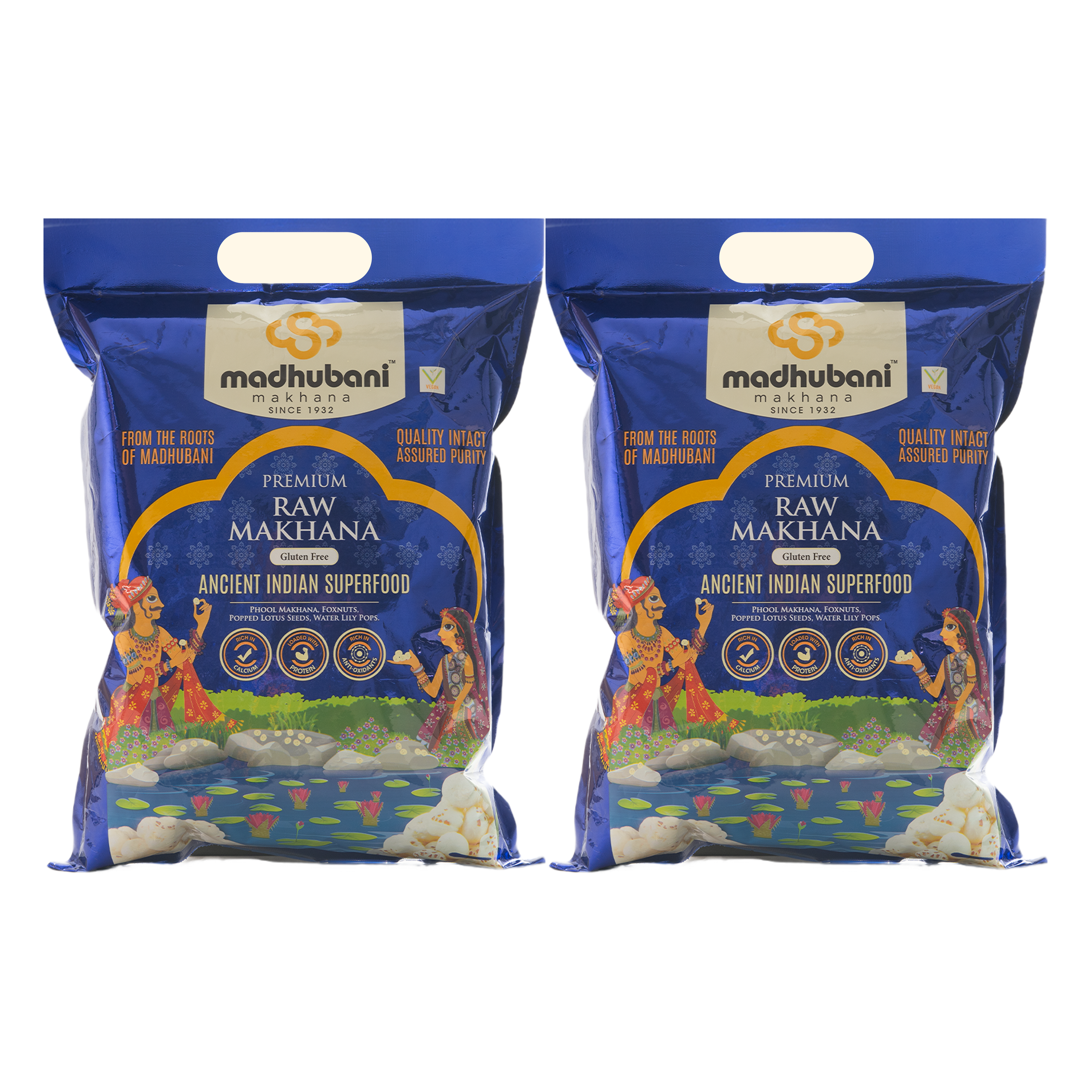 Premium Raw Makhana | Blue Pack(4+ Sutta)