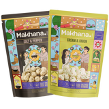 Salt & Pepper + Cream & Onion Roasted Makhana Combo