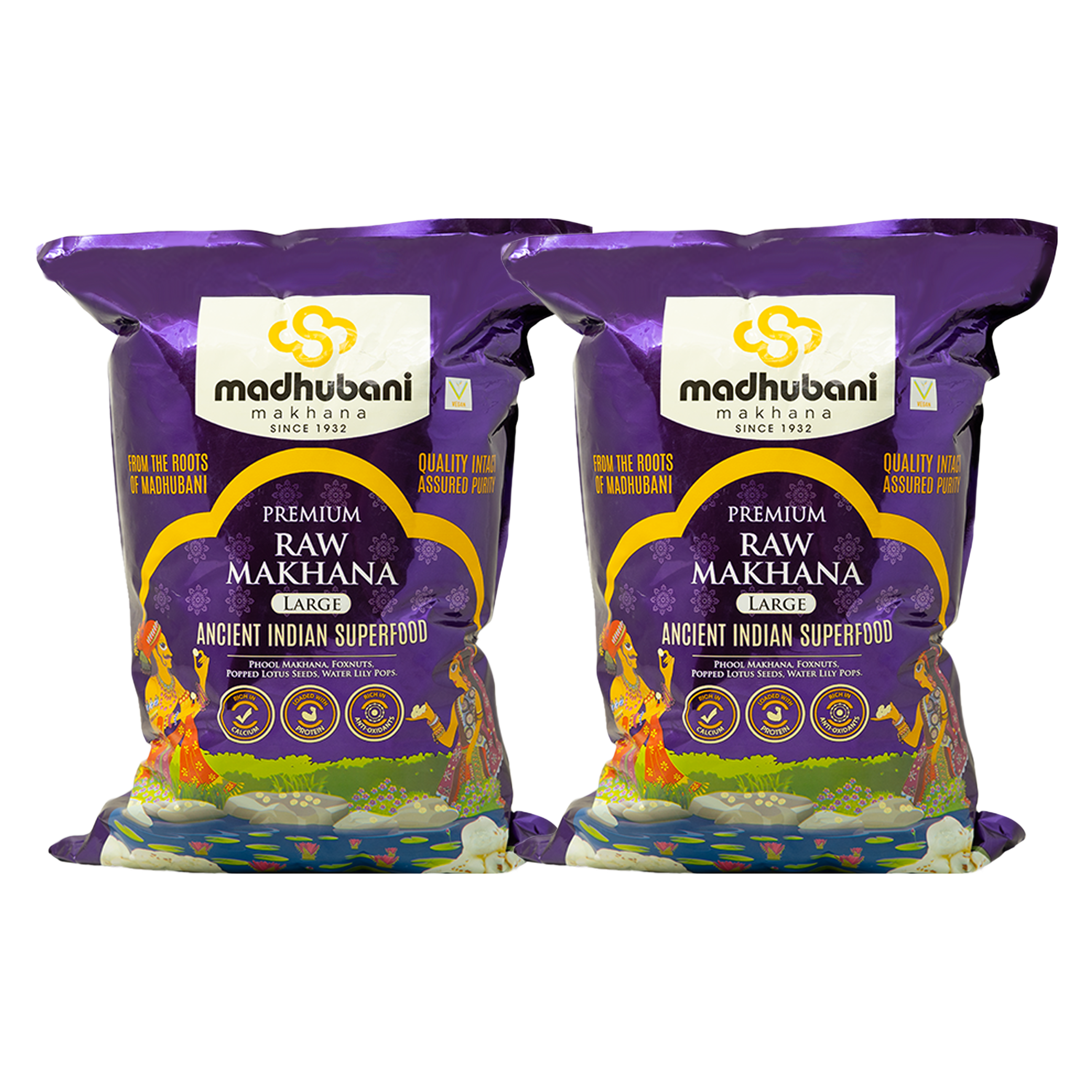 Premium Raw Makhana | Purple Pack(5+ Sutta)