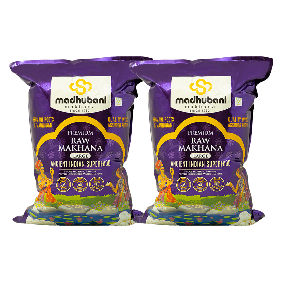 Premium Raw Makhana — Purple (5+ Sutta)