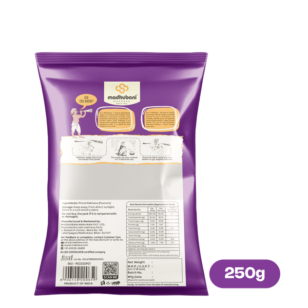 Premium Raw Makhana | Purple Pack(5+ Sutta)