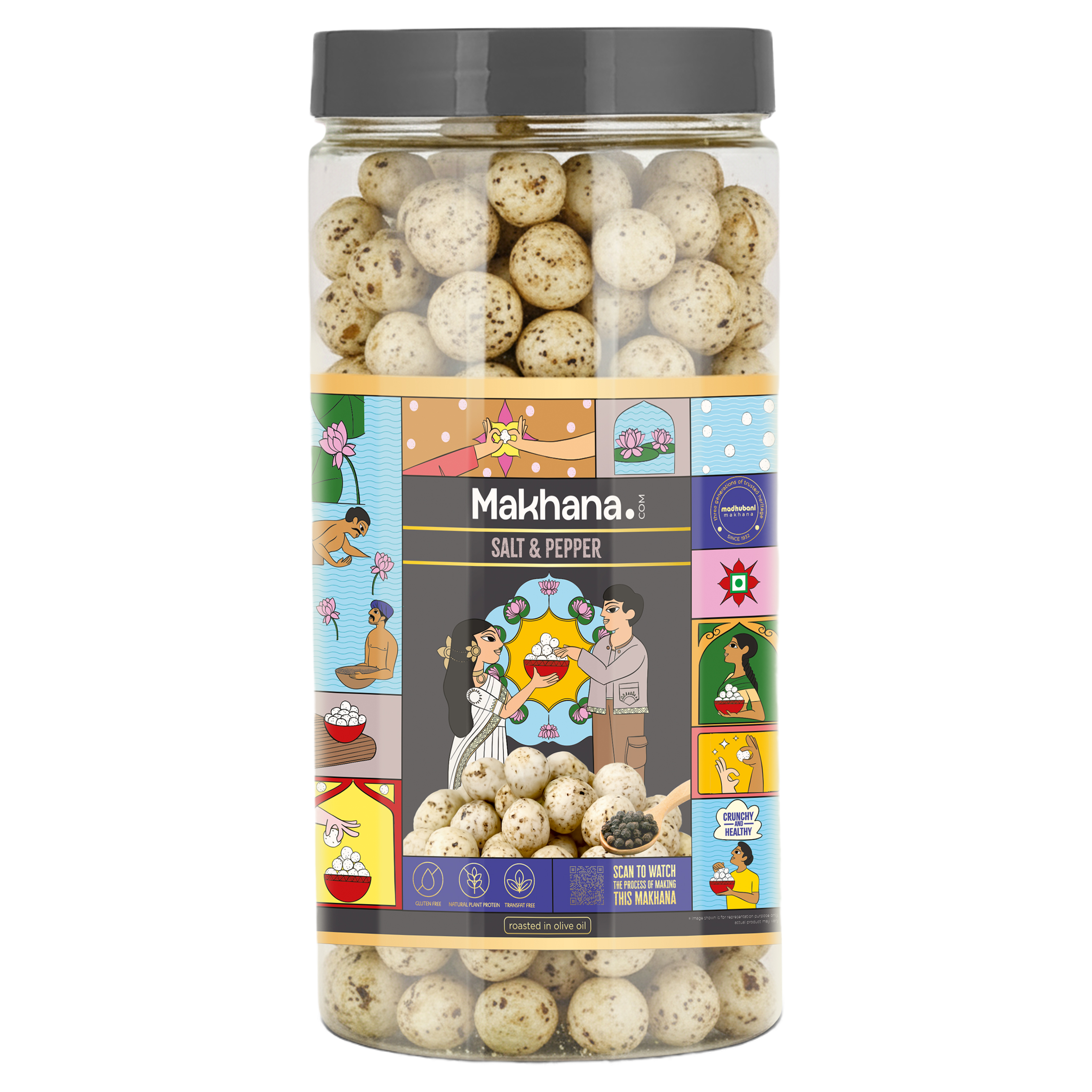 Salt & Pepper + Cream & Onion Roasted Makhana Combo