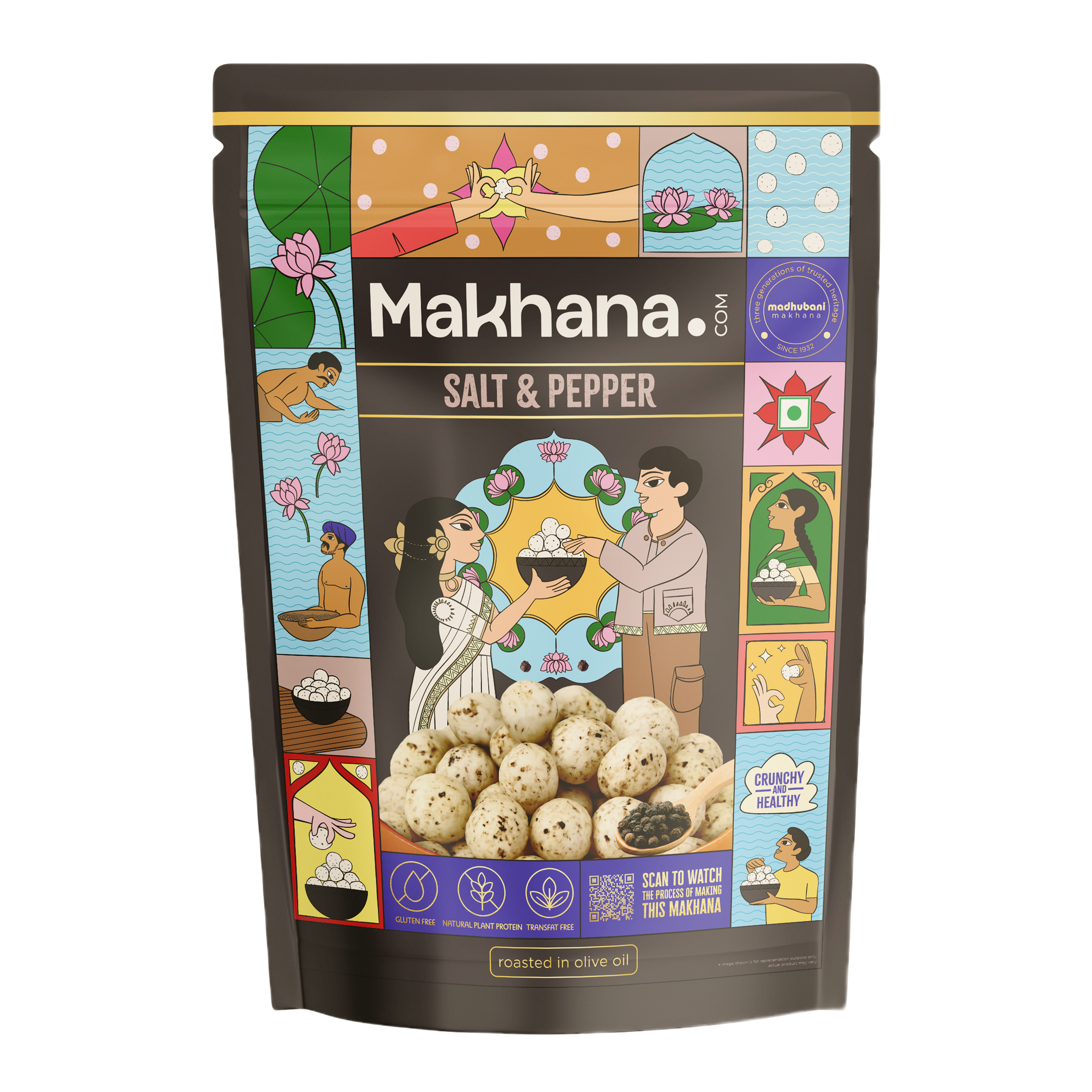Salt & Pepper + Cream & Onion Roasted Makhana Combo