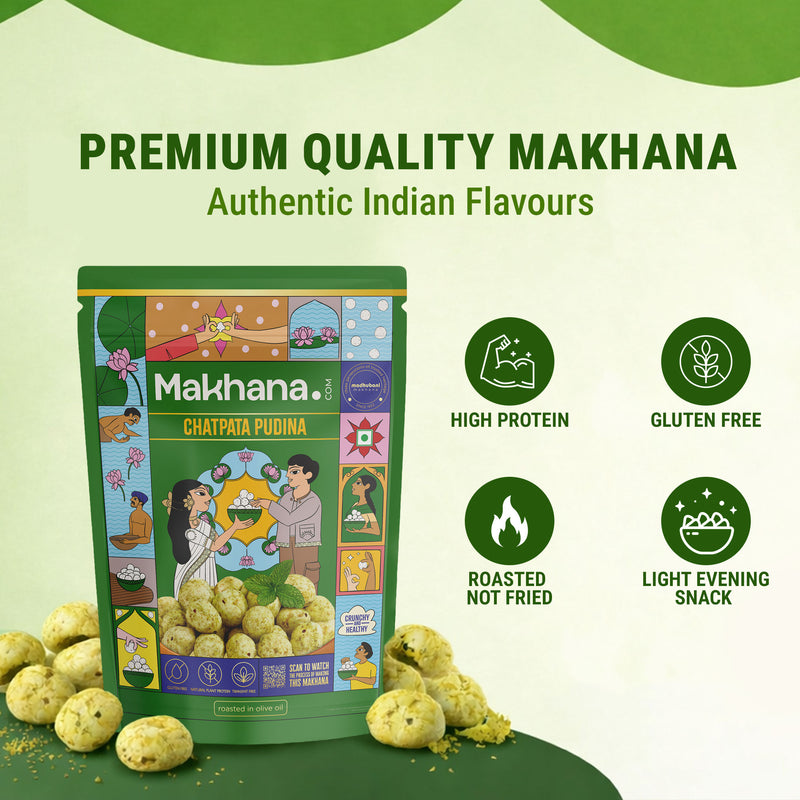Peri Peri + Chatpata Pudina Roasted Makhana Combo Pack