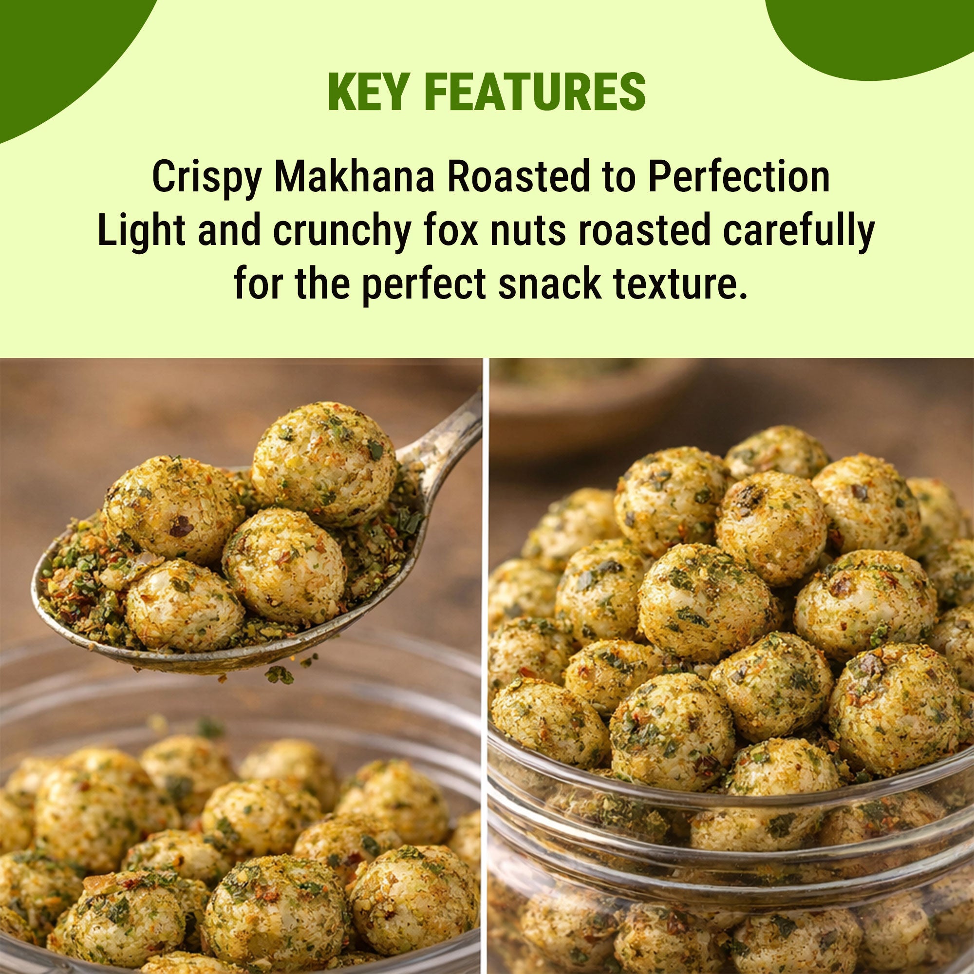 Chatpata Pudina Roasted Makhana (Olive Oil Roasted)