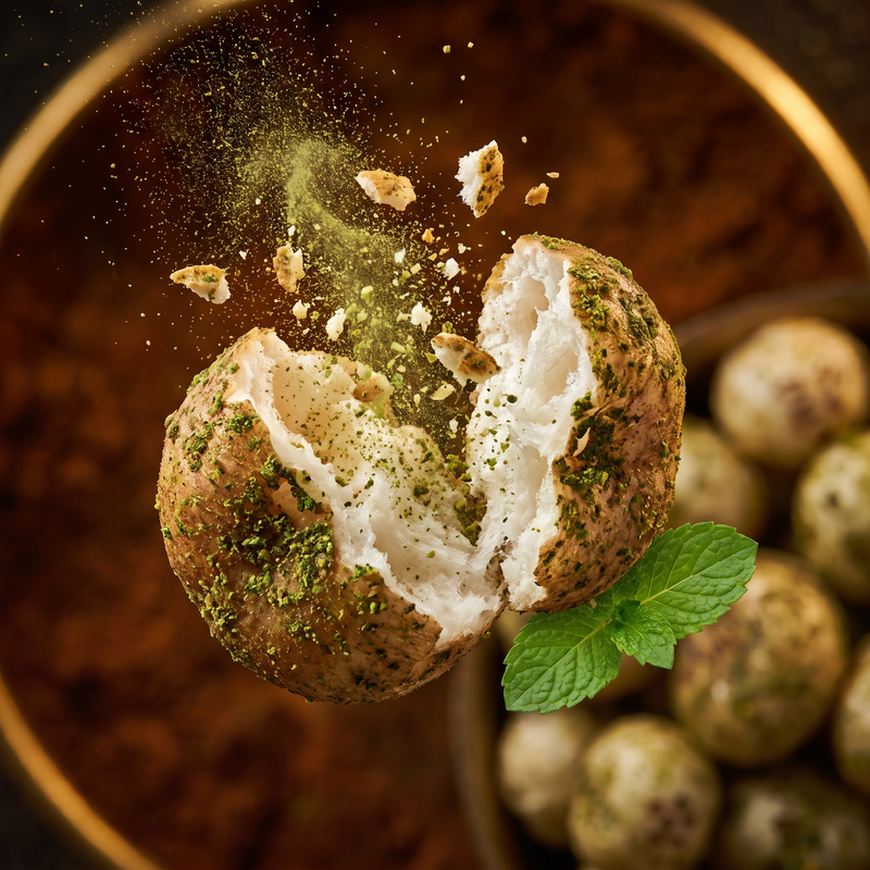 Crunchy pudina makhana broken open